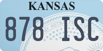 KS license plate 878ISC
