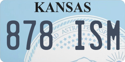 KS license plate 878ISM
