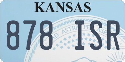 KS license plate 878ISR