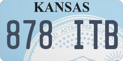 KS license plate 878ITB