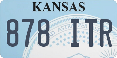KS license plate 878ITR
