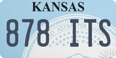 KS license plate 878ITS
