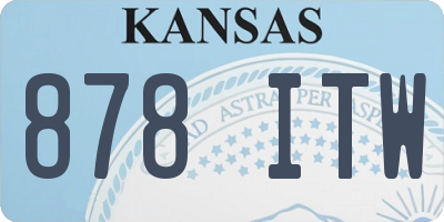 KS license plate 878ITW