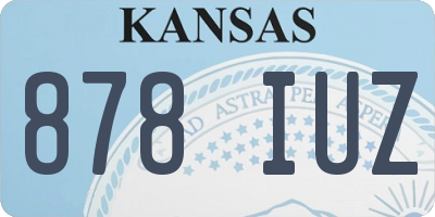 KS license plate 878IUZ