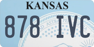 KS license plate 878IVC