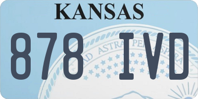 KS license plate 878IVD