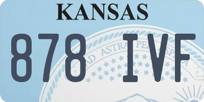 KS license plate 878IVF