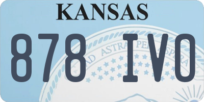 KS license plate 878IVO