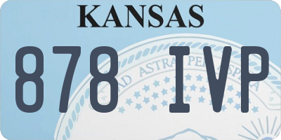 KS license plate 878IVP