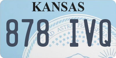 KS license plate 878IVQ