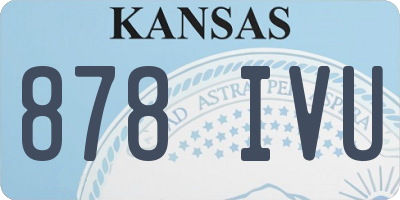 KS license plate 878IVU