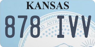 KS license plate 878IVV