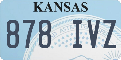 KS license plate 878IVZ