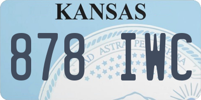 KS license plate 878IWC