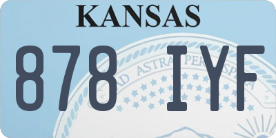 KS license plate 878IYF