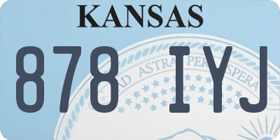 KS license plate 878IYJ