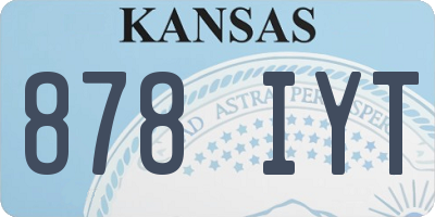 KS license plate 878IYT