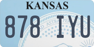 KS license plate 878IYU