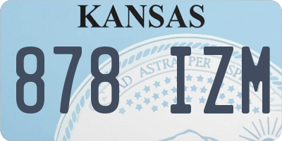 KS license plate 878IZM