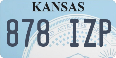KS license plate 878IZP