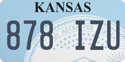 KS license plate 878IZU