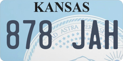 KS license plate 878JAH