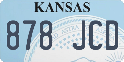 KS license plate 878JCD