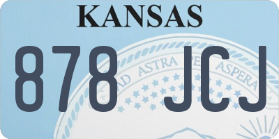 KS license plate 878JCJ