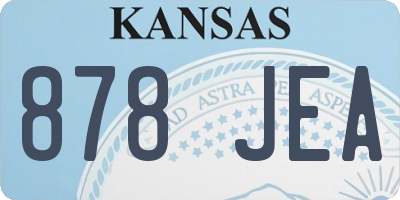 KS license plate 878JEA
