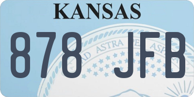KS license plate 878JFB