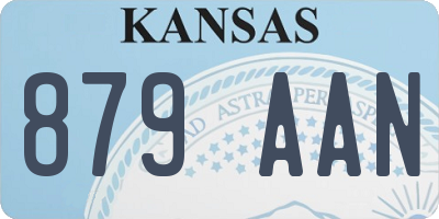 KS license plate 879AAN