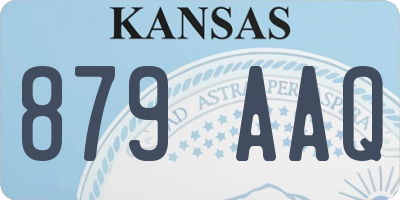 KS license plate 879AAQ
