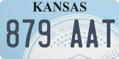 KS license plate 879AAT