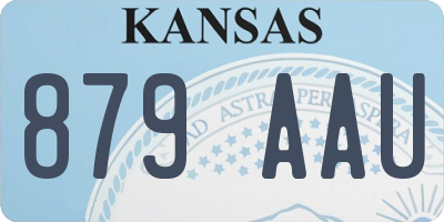 KS license plate 879AAU