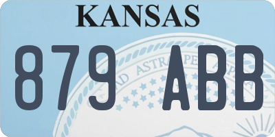 KS license plate 879ABB