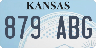 KS license plate 879ABG