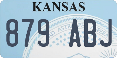KS license plate 879ABJ