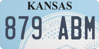 KS license plate 879ABM