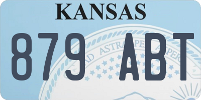 KS license plate 879ABT