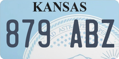KS license plate 879ABZ