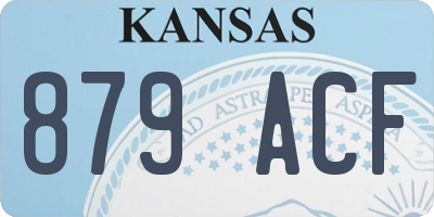 KS license plate 879ACF