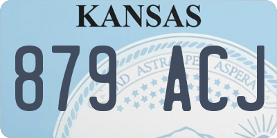 KS license plate 879ACJ