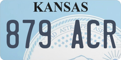 KS license plate 879ACR