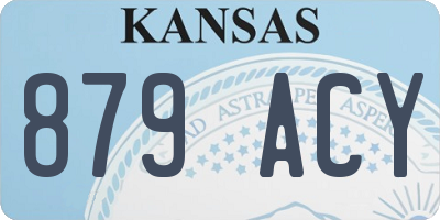 KS license plate 879ACY