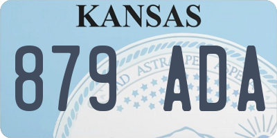 KS license plate 879ADA