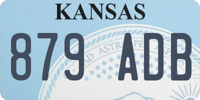 KS license plate 879ADB
