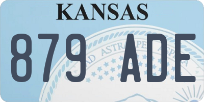 KS license plate 879ADE