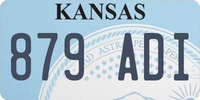 KS license plate 879ADI