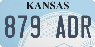 KS license plate 879ADR