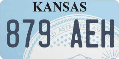 KS license plate 879AEH